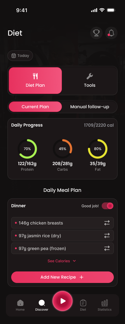 Hypertrophy-focused nutrition with protein timing